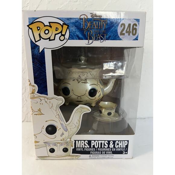 Funko Pop! Disney Beauty And The Beast - Mrs. Potts & Chip #246 New - Picture 11 of 11
